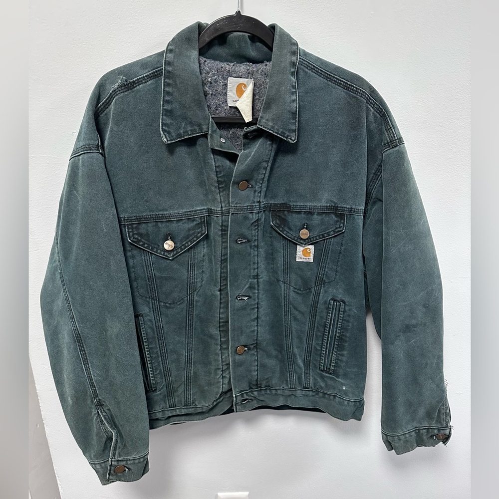 Carhartt JB143 HTG jacket hunter green denim
